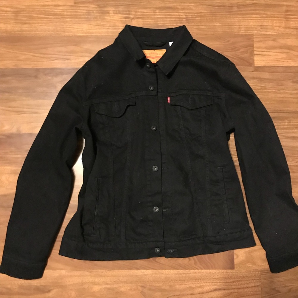 Levi Black Denim Jean Jacket